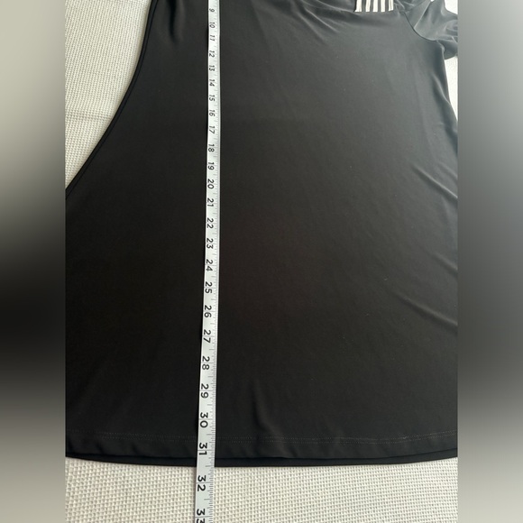 Joseph Ribkhoff blouse women's size 8 black top tunic 3/4 sleeves top scoop neck - Picture 8 of 11